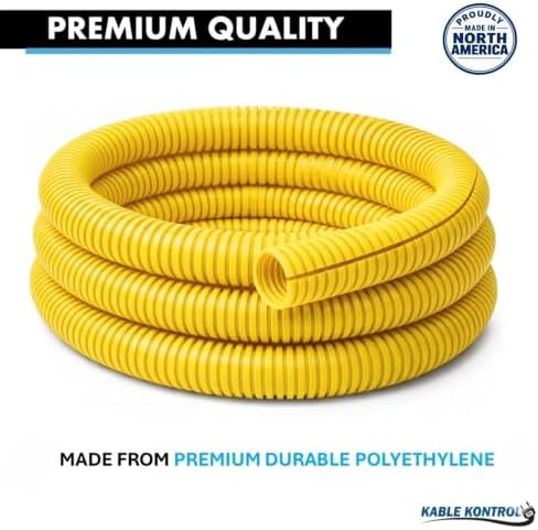 Kable Kontrol Colored Split Wire Loom Tubing 1/4” Inch 3,200 Ft Long - Yellow...