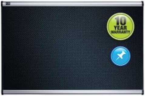 Quartet Bulletin Board, 3' x 2', Embossed, Hi-Density Foam, Aluminum ...