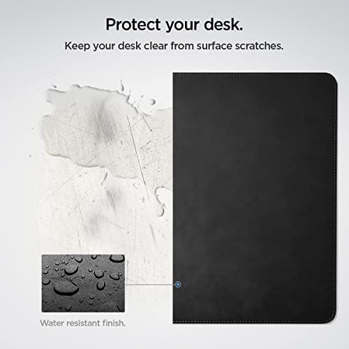 Spigen PU Leather Desk Pad with Built-in Cable Magnets 35.4"x15.7"