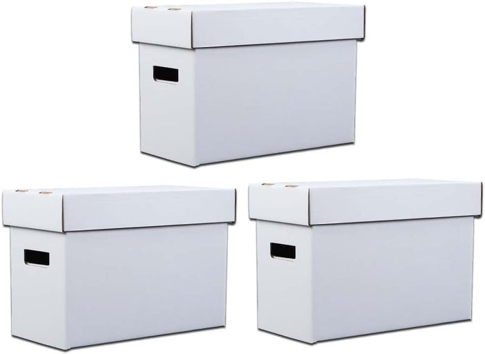 ANDPLAY 3 PCS Comic Book Storage Comic Book Box Holds 150-175 Comics Collapsible and Stackable Comic Short Box Moistureproof Comic Box Stackable Archival Cardboard
