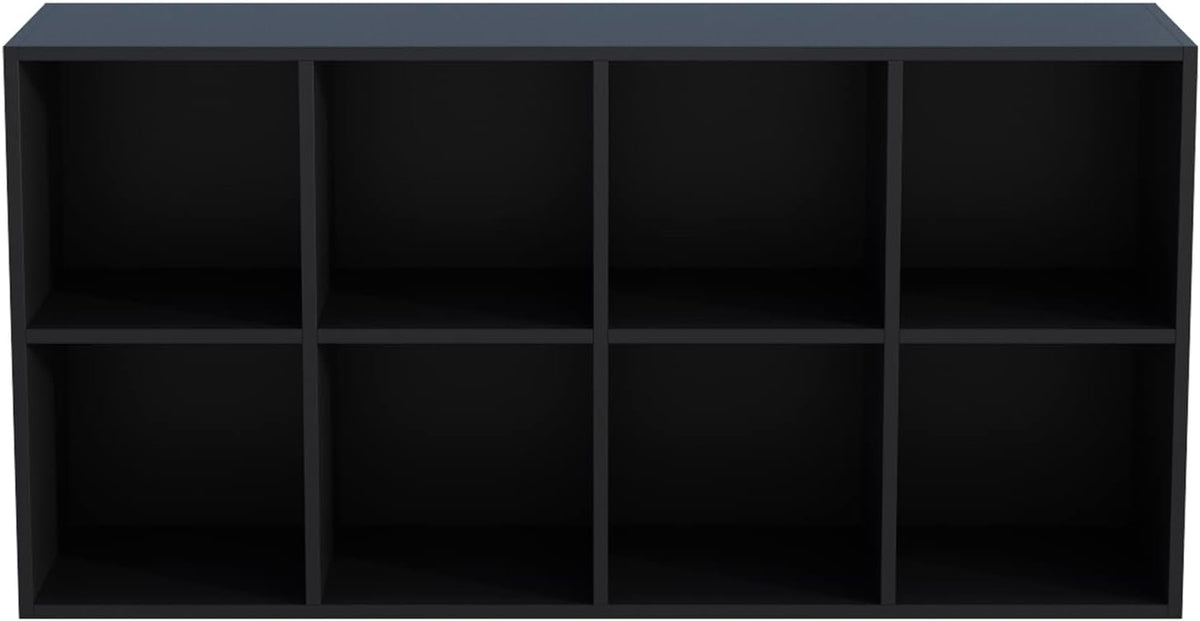 OSCHF 8-Cube Storage Shelf Bookcase, Black
