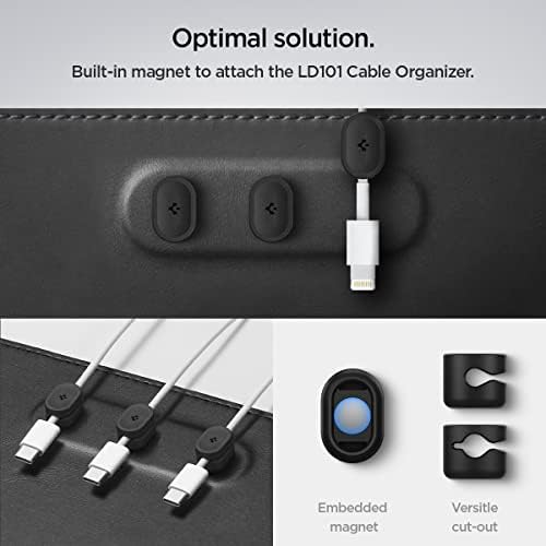 Spigen PU Leather Desk Pad with Built-in Cable Magnets 35.4"x15.7"