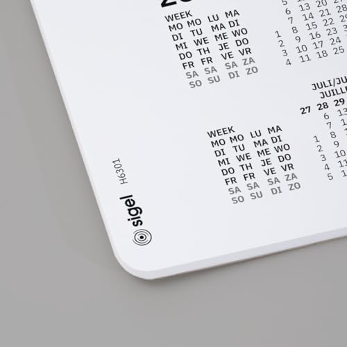 SIGEL H6301 Paper Desk pad- dot Grid - Dotted (dot Grid) - White - Approx. A2...