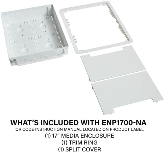 Legrand - OnQ Cable Management, In-Wall Media Box, Dual Purpose Structured Wi...