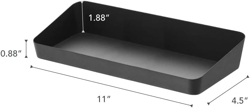 Yamazaki Home Tower Space Saving Vanity Tray - 5.25" X 11.75" - Steel