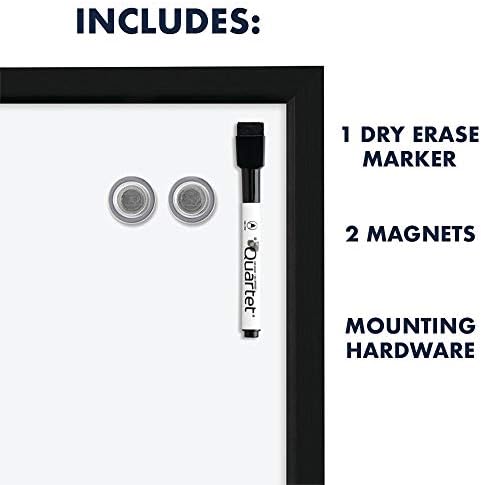 Quartet Whiteboard, Dry Erase Board, Magnetic, 17" x 23", White Boa...
