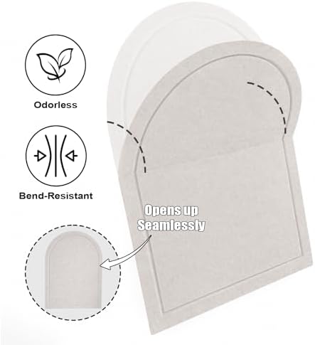 Arched Felt Bulletin Board 36"x24", Decorative Pin Board for Wall, ...
