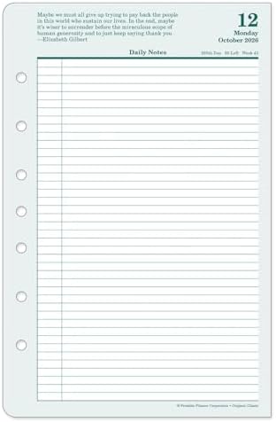FranklinCovey - Original Two Page Per Day Ring-Bound Planner (Oct 2026 - Sep ...