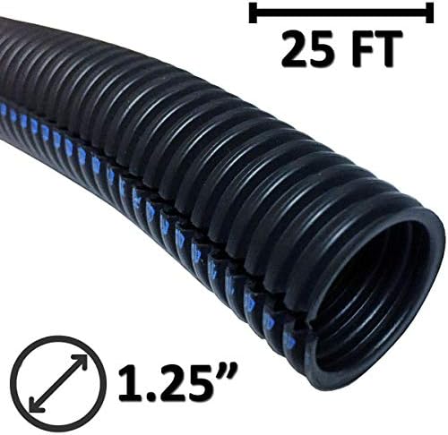 Electriduct 1.25" Flame Retardant Polypropylene Split Wire Loom - 200 Feet