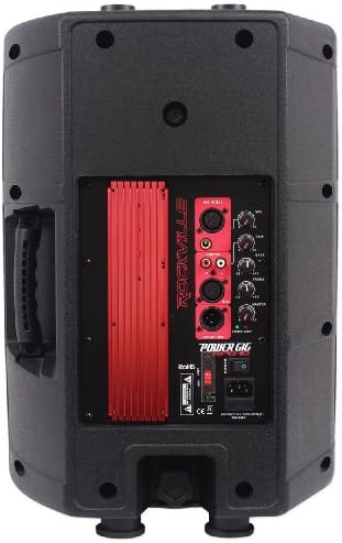 Rockville RPG10 10" Powered PA Speaker Pair with 2 Stands & 2 XLR Ca...