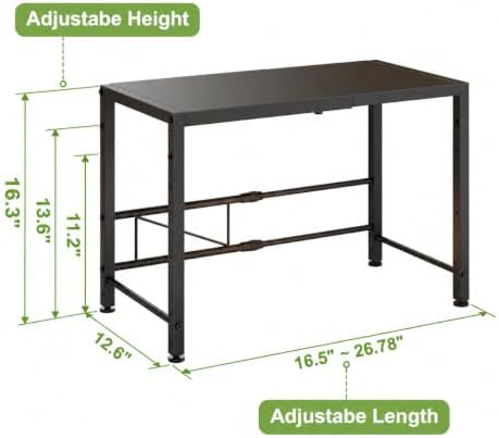 Expandable-Metal-Storage-Shelves-For-Pantry Kitchen Garage, 120lbs Heavy Duty...