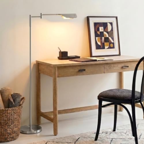 Brightech Leaf Pharmacy LED Reading Lamp, Dimmable Floor Lamp with Easy Adjus...