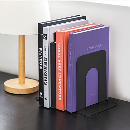 MaxGear Book Ends Universal Premium Bookends for Shelves, Non-Skid Bookend