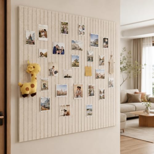 Extra Large Felt Bulletin Board Squares,48"x48",16 Pack Oatmeal