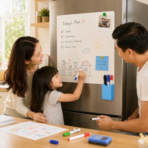 Magnetic Dry Erase Whiteboard 24"x39" for Fridge