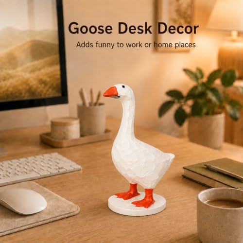 GRAPMKTG 7 Inch Mini Magnetic Desk Goose, Desktop Statue