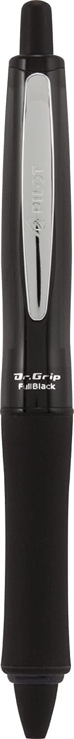 PILOT Dr. Grip FullBlack Refillable & Retractable Ballpoint Pen, Medium P...