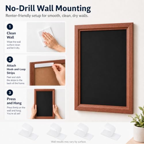 Magnet Board for Wall, 15.7" x 23.6" (Background Paper not Included)