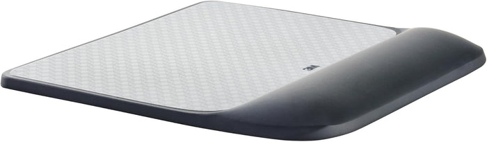 3M Precise Mouse Pad with Gel Wrist Rest, 8.4 in x 8.8 in, Black