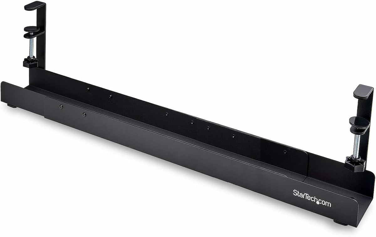 StarTech Under Desk Cable Management Tray, Black (CALB-Desk-Cable-Tray)