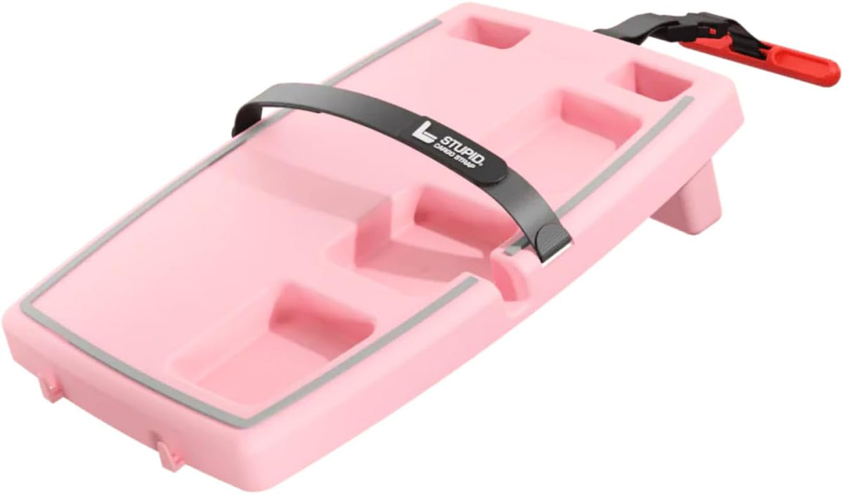 Stupid Car Tray - Car Desk for Laptop, Passenger Seat Food Tray - Pink