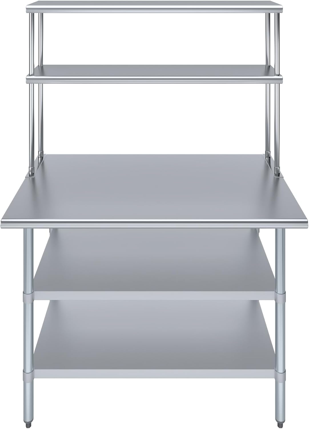 Amgood Stainless Steel Work Table with 2 Shelves | 30" x 48" Table ...