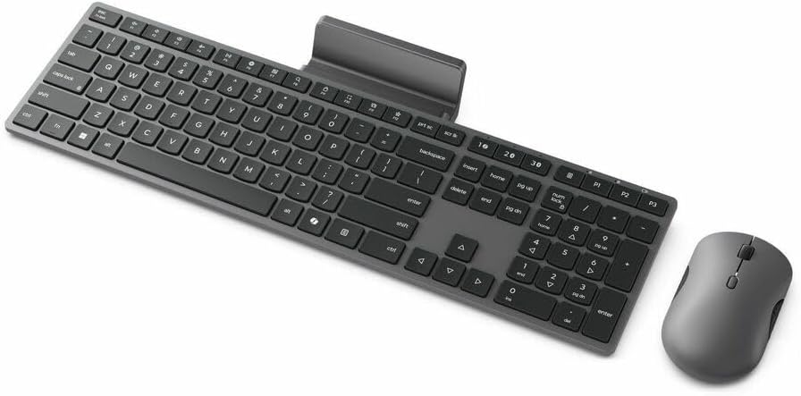 Lenovo 700 Modern Wireless Keyboard & Mouse Combo, 2.4 GHz Dongle & D...