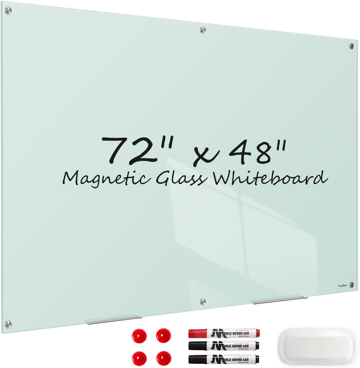 Glass Whiteboard 72x48 Large Magnetic White Board Dry Erase Board for Wall