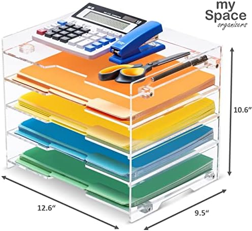 File Paper Organizer Letter Tray For Desk Office Supplies Folder Accessories ...