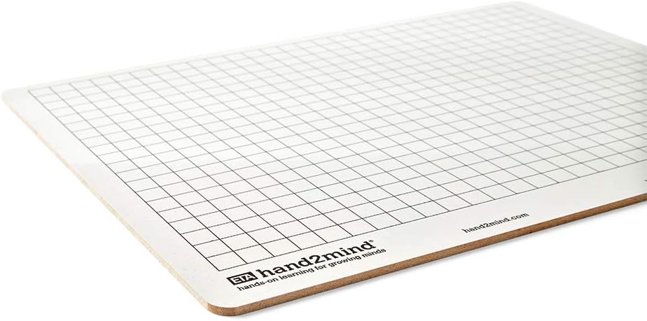 hand2mind Double-Sided Centimeter Grid White Boards for Students, Grid Board ...