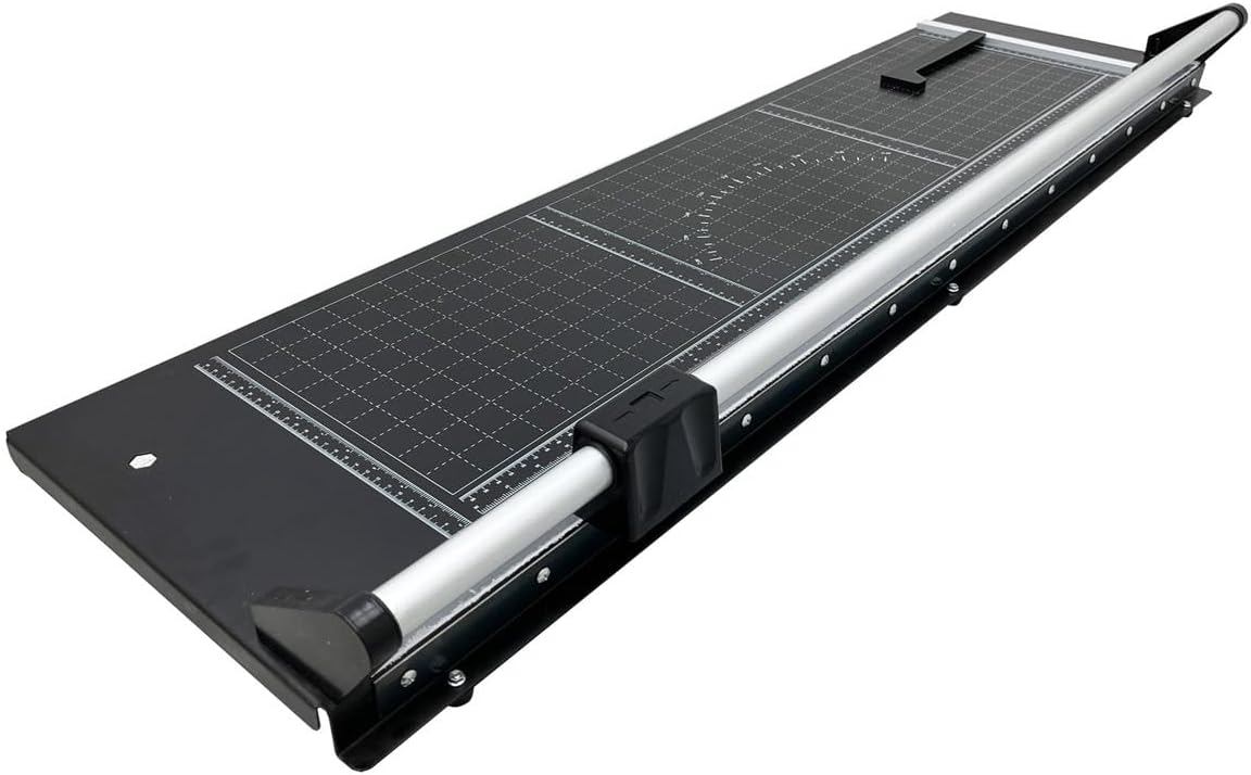 INTBUYING 36 Inch Commercial Manual Precision Rotary Paper Trimmer with an An...