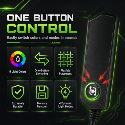 Gaming Chair Mat for Hardwood Floor Circle RGB Light - Clouds 47”
