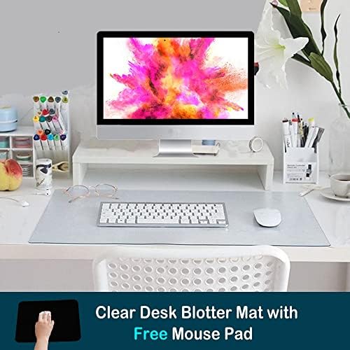 XL PVC Clear Desk Blotter Mat Protector Plastic Table Cover Mat Extra Large O...