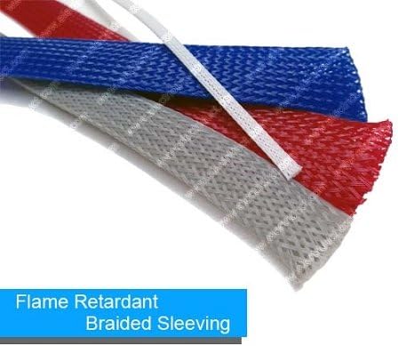Electriduct 2" PET Expandable Braid Sleeving Flame Retardant Flexible Wi...