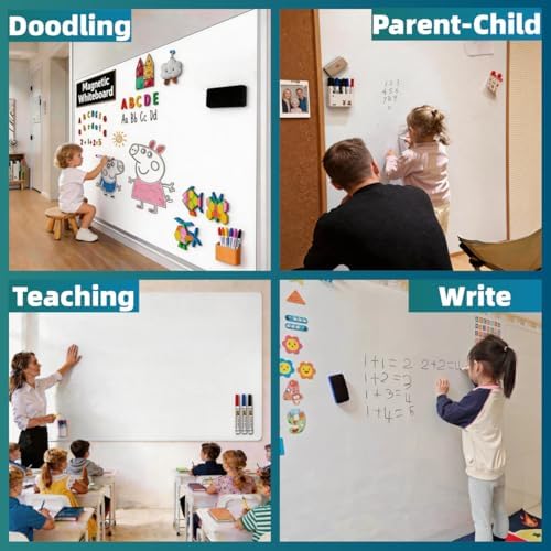 Medium Whiteboard 42"x24" – Peel & Stick, Kitchen Home Office