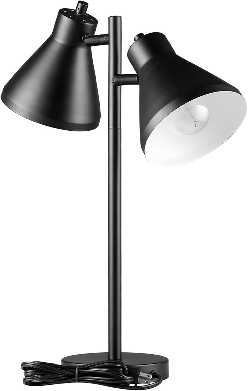 Globe Electric 18" 2-Light Desk Lamp, Industrial Design, Pivoting Heads,...