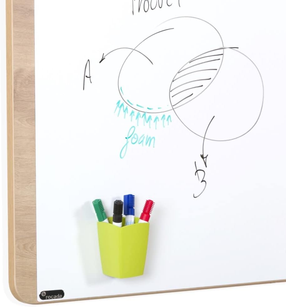 Rocada Natural | Whiteboard | White Board Wooden Frame | Dry Wipe Board