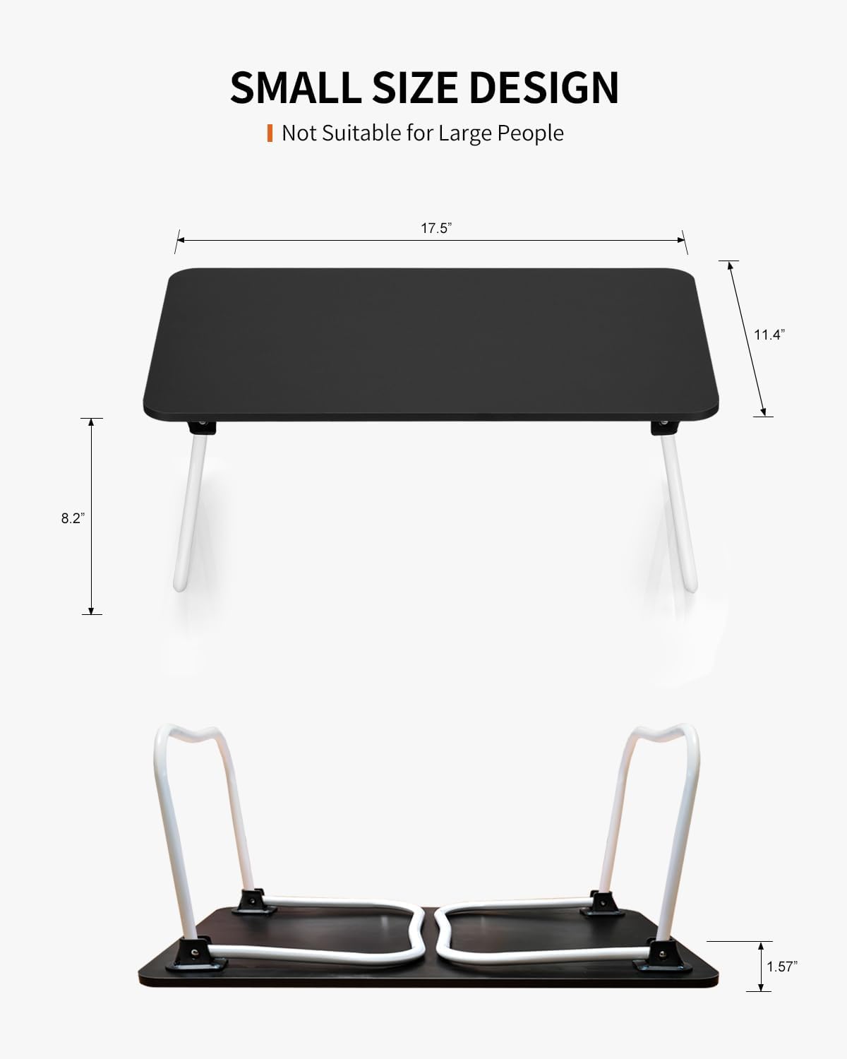 FISYOD Foldable Lap Desk, Laptop Bed Desk, Portable Bed Table, Laptop Stand f...