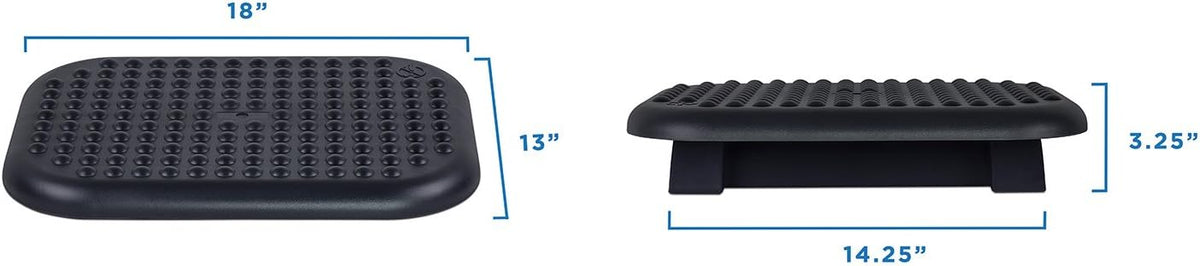 Mount-It Foot Rest Under Desk, 18 x 13 in Adjustable Ergonomic Footrest