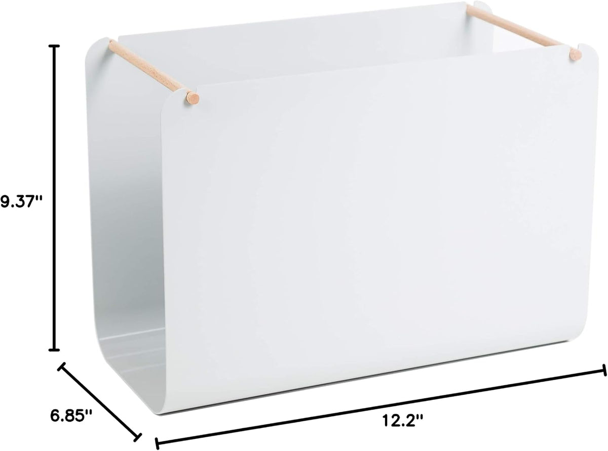 U Brands Metal Hanging File Organizer, Letter Size, Desktop Accessory, Arc Co...