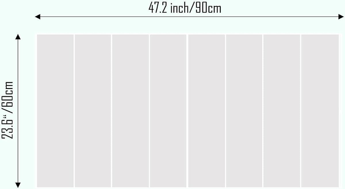 Shiplap Felt Wall Tiles (8-Pack) - Large 24x6 Acoustic Pinboard & Sound D...