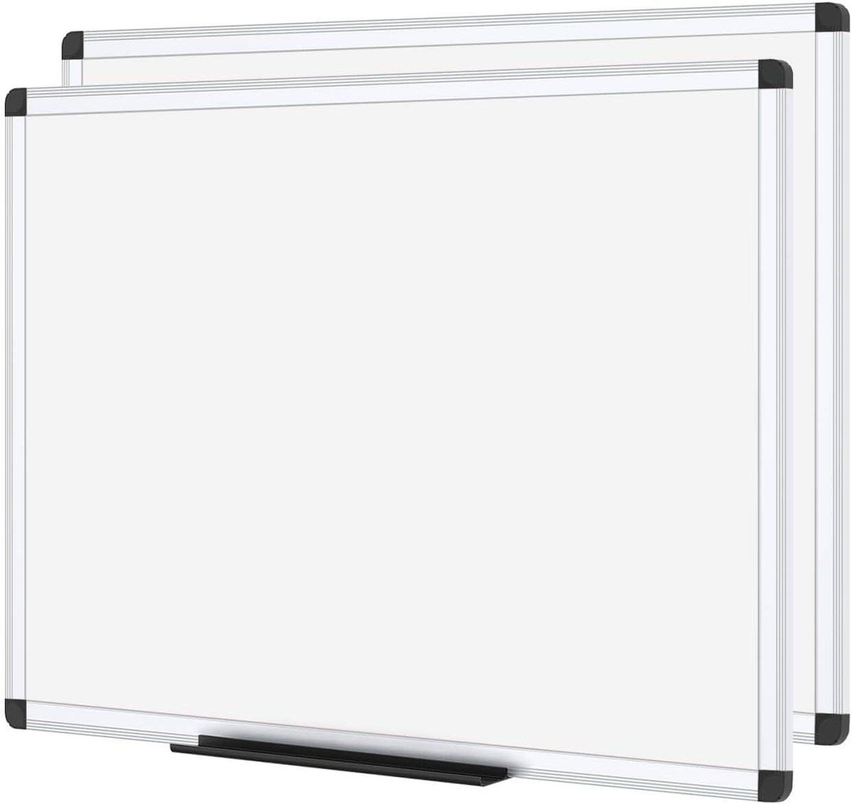 VIZ-PRO Magnetic Dry Erase White Board for Wall, 36 x 24 Inches, 2 Pack