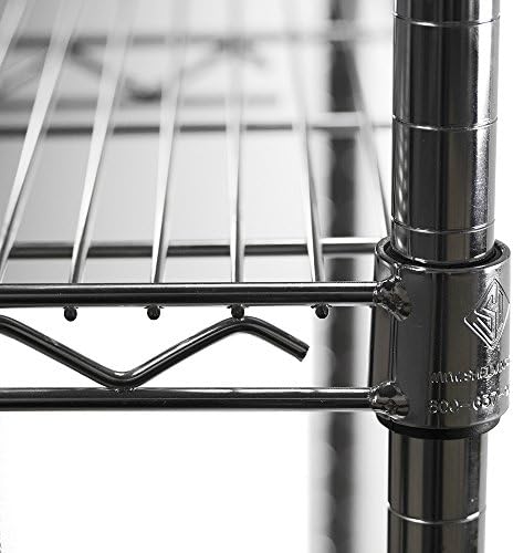 Shelving Inc. 8" d x 8" w Chrome Wire Shelving with 3 Tier Shelves