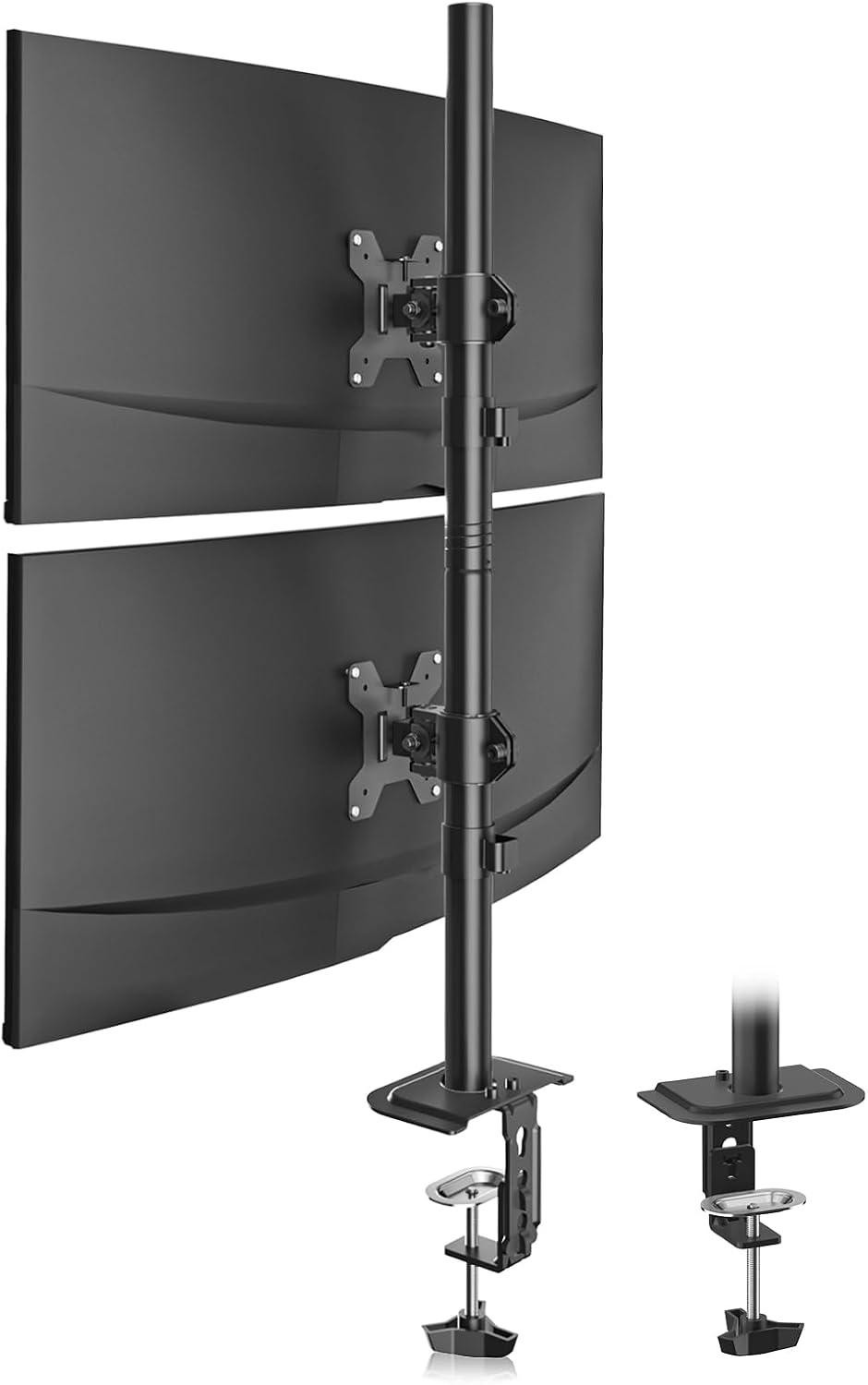 Suptek Dual LED LCD Monitor Stand up Desk Mount for 2 / Two Screens up to 32 ...