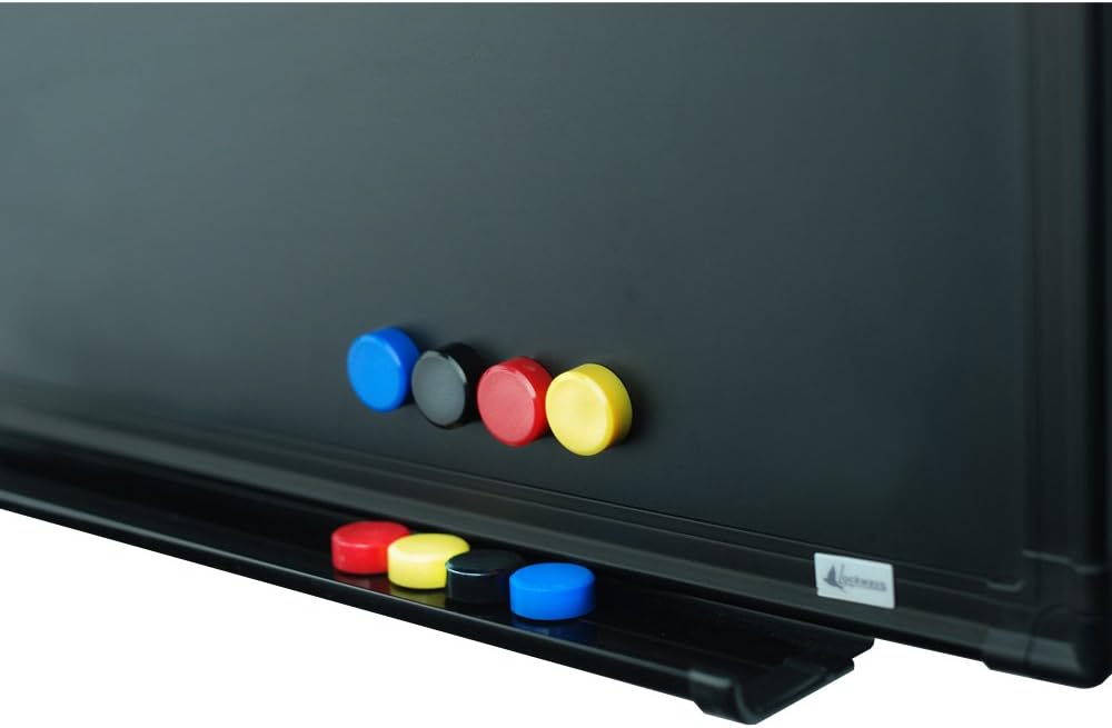 Lockways Magnetic 24 x 18 Inch Blackboard, Chalkboard Black Board