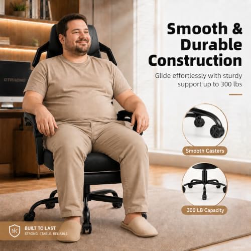 GTPLAYER Gaming Chair, Computer Chair with Mesh Back, Ergonomic Gaming Chair ...