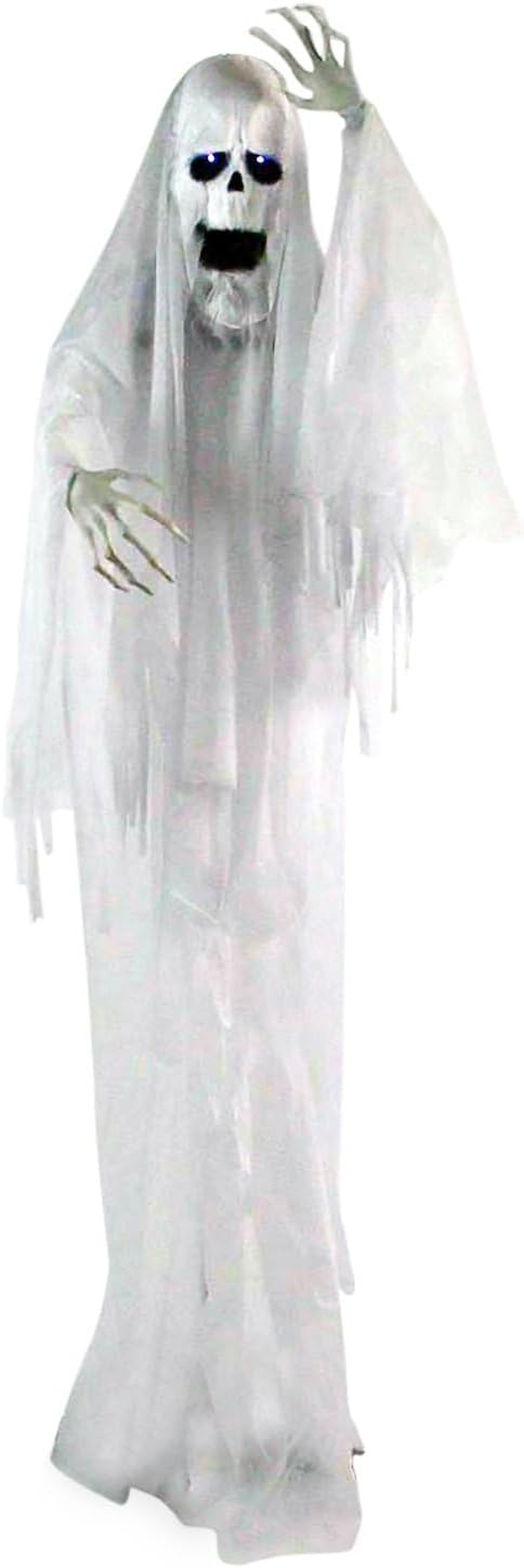 Haunted Hill Farm 6.0-Ft. Life-Size Talking Ghost Halloween Animatronic