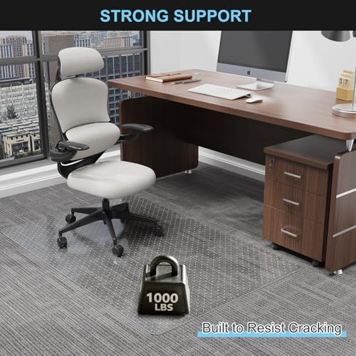 Office Chair Mat for Carpet, 2 Pack, 40" x 48" Heavy Duty PET Desk ...