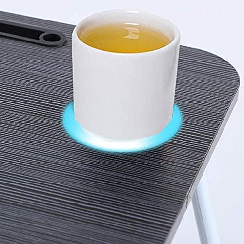 Laptop Bed Desk, Foldable Lap Desk with Storage Drawer, Cup and Phone Holder,...