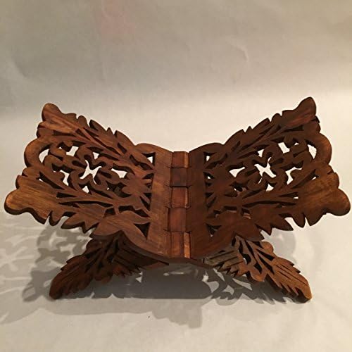 Prayer Book Holder Stand Unique Holidays Gift Rihal Rehal Rail Wooden Carved ...
